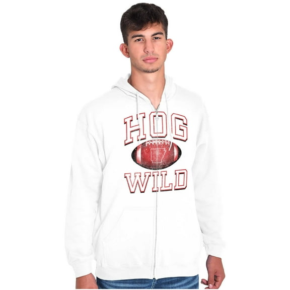 Arkansas Hog Wild AR Gameday Pride Unisex Fleece Graphic Zip Up Hoodie Brisco Brands 2X