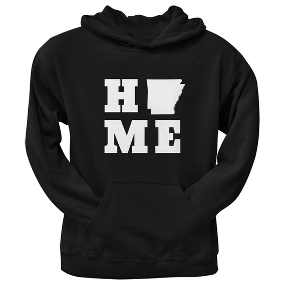Arkansas Home Black Adult Hoodie - Small