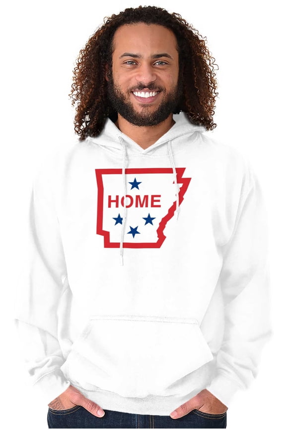 Arkansas Home State Pride Map Flag Hoodie Sweatshirt Women Men Brisco Brands X