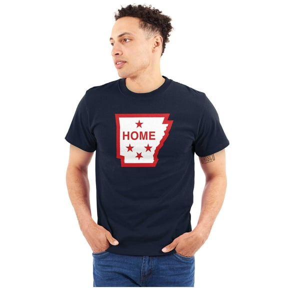 Arkansas Home State Pride Map Flag Plus Size Crewneck Graphic Tee Shirt Brisco Brands 2X