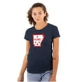 thumbnail image 1 of Arkansas Home State Pride Map Flag Womens Fitted Plus Size Graphic Tee Brisco Brands 2X, 1 of 5