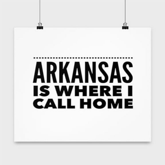 Arkansas State Map Art - Arkansas Lovers - 13x13 Poster Print - Home Decor
