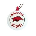 thumbnail image 1 of Arkansas Logo Ceramic Puff Ornament, 1 of 1