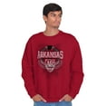 thumbnail image 1 of Arkansas Map Emblem State Pride Unisex Plus Fleece Graphic Sweatshirt Brisco Brands 2X, 1 of 2