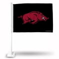 thumbnail image 1 of Arkansas-Razorback's 14x19 Double Sided Window Mount Car Flag, 1 of 6