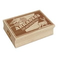 thumbnail image 1 of Arkansas Natural Apple Blossom Mockingbird White-tailed Deer United States Rectangle Rubber Stamp Stamping Scrapbooking Crafting - Small 1.7in, 1 of 7