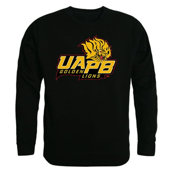 Arkansas Pine Bluff Golden Lions NCAA College Crewneck Sweatshirt - Black, XX-Large