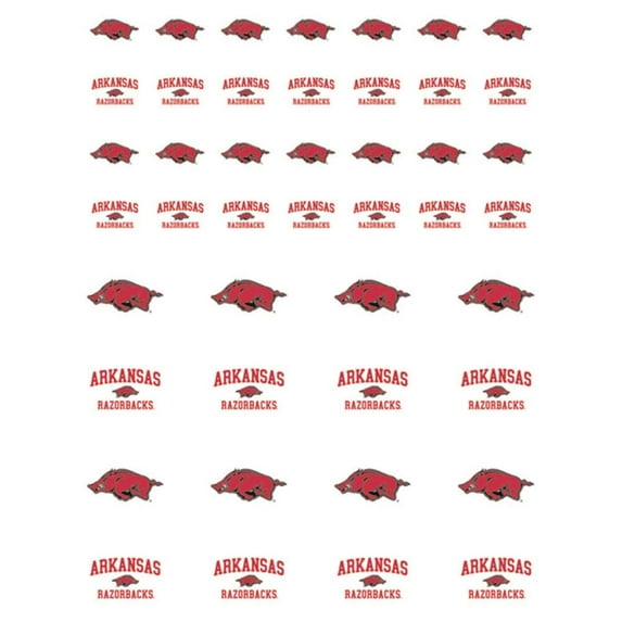 Arkansas Razor Backs Small Sticker Sheet - 2 Sheets