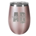 thumbnail image 1 of Arkansas Razorbacks 10oz. Rose Gold Wine Tumbler, 1 of 1