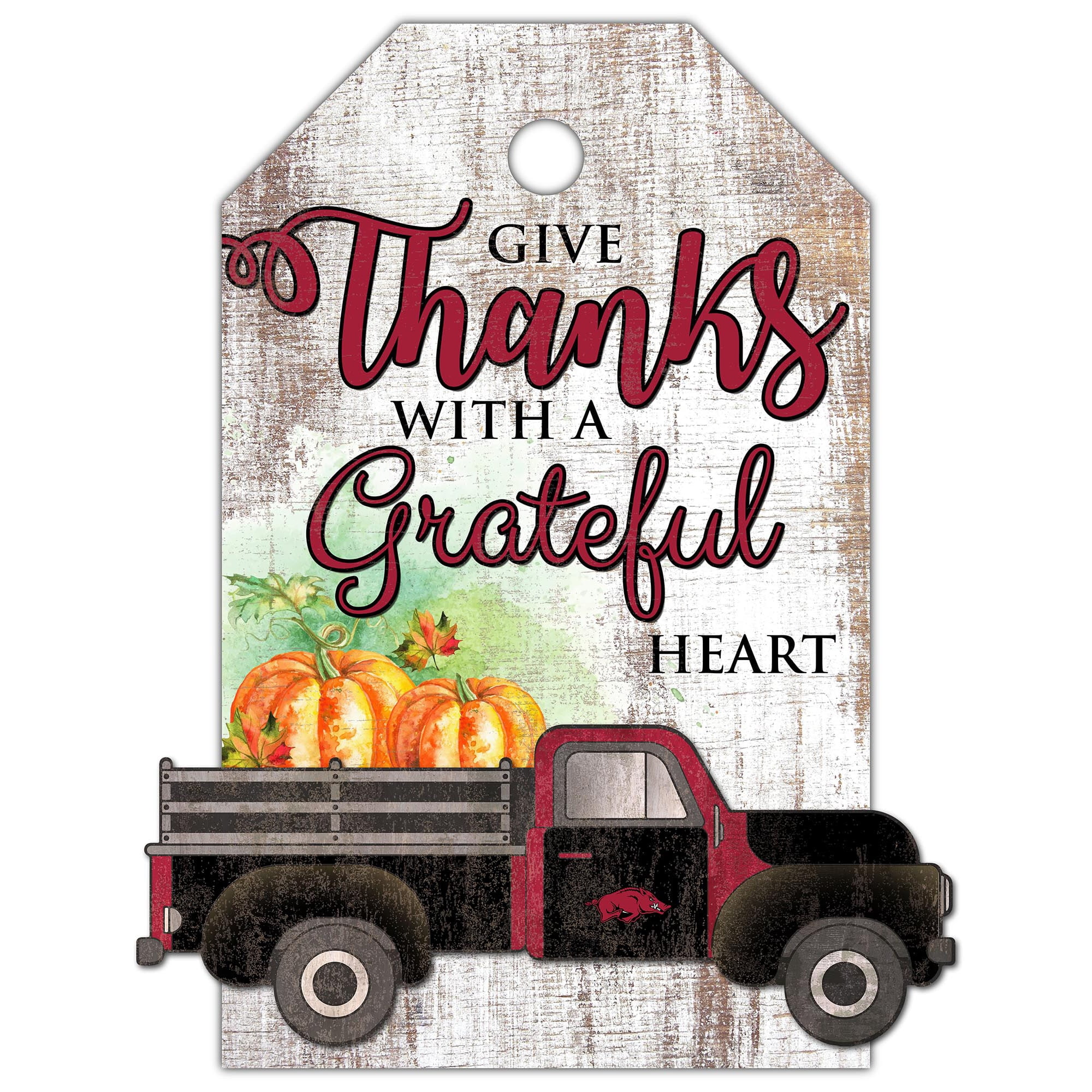 Walmart Razorback Sign Arkansas Razorbacks 11'' x 19'' Gift Tag Truck Sign - Walmart.com