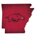 thumbnail image 1 of Arkansas Razorbacks 12" Logo State Sign, 1 of 2