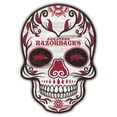 thumbnail image 1 of Arkansas Razorbacks 12'' Sugar Skull Sign, 1 of 1