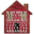 thumbnail image 1 of Arkansas Razorbacks 12'' Team House Sign, 1 of 1