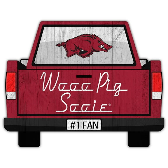 Arkansas Razorbacks 12'' x 12'' Truck Back D-cor