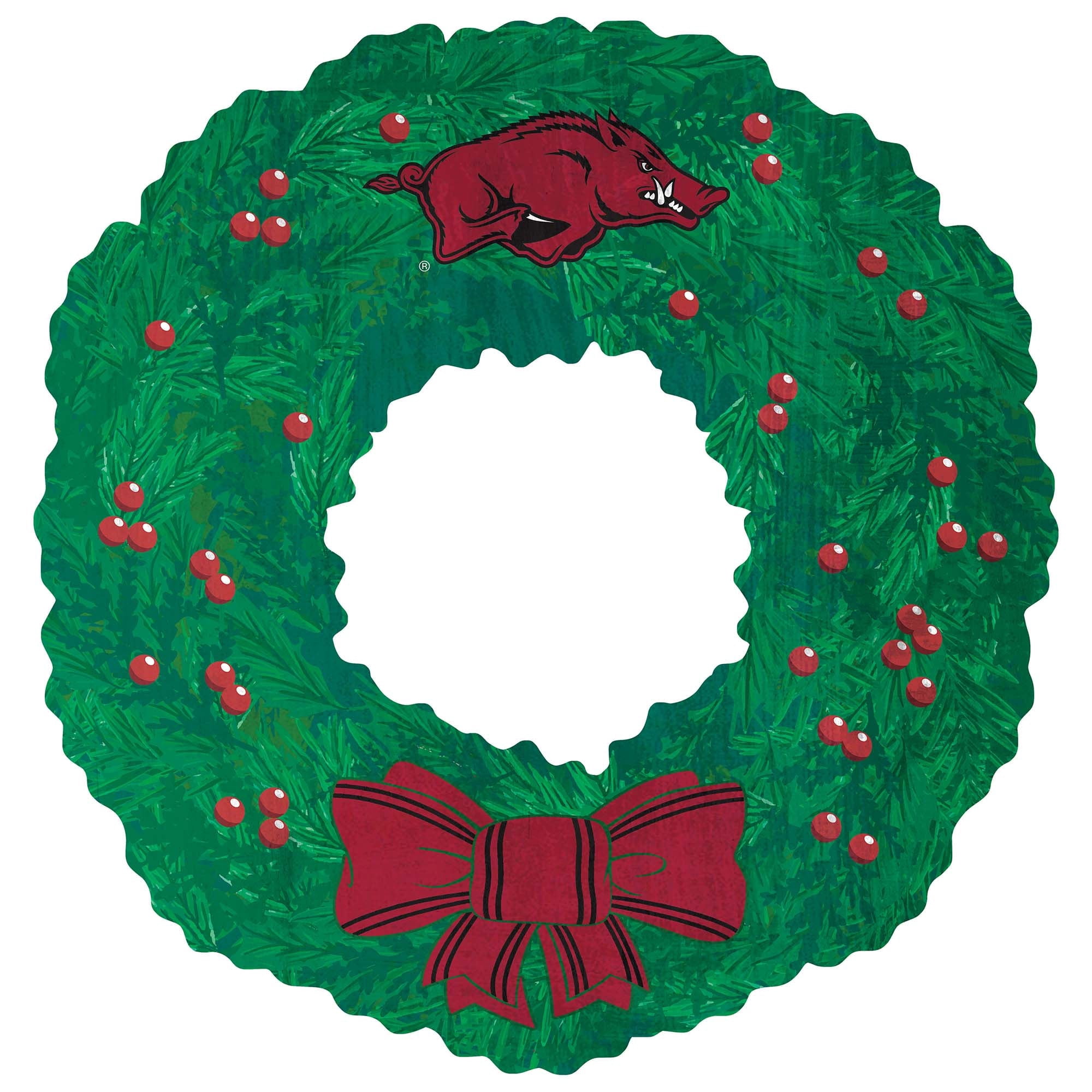 Walmart Razorback Sign Arkansas Razorbacks 16'' Team Wreath Sign - Walmart.com