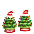 thumbnail image 1 of Arkansas Razorbacks 2-Pack 4" Ceramic LED Christmas Tree Set, 1 of 3