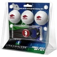 thumbnail image 1 of Arkansas Razorbacks 3-Pack Golf Ball Gift Set with Black Hat Trick Divot Tool, 1 of 1