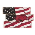 thumbnail image 1 of Arkansas Razorbacks 3-Plank Team Flag, 1 of 1