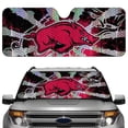 thumbnail image 1 of Arkansas Razorbacks Auto Car Sun Blocker Reflective Shade, 1 of 2