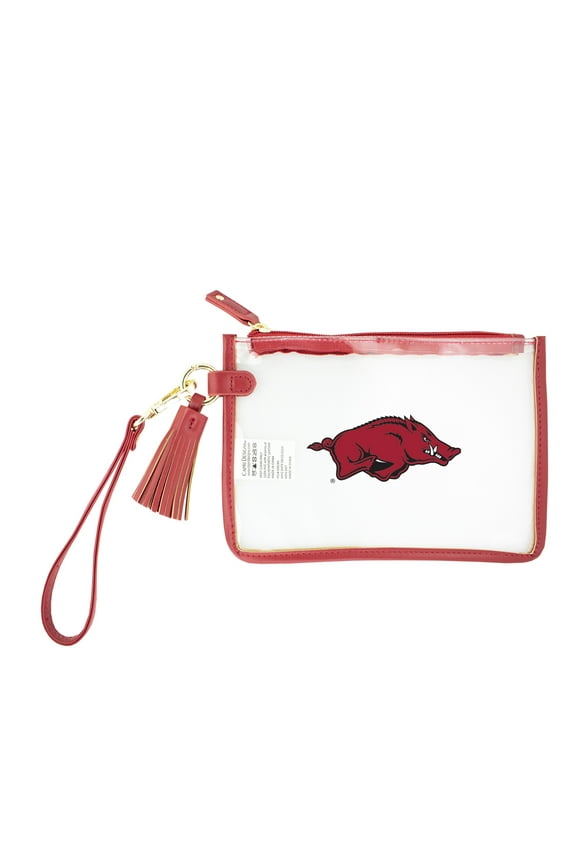 Arkansas Razorbacks Clear Wristlet