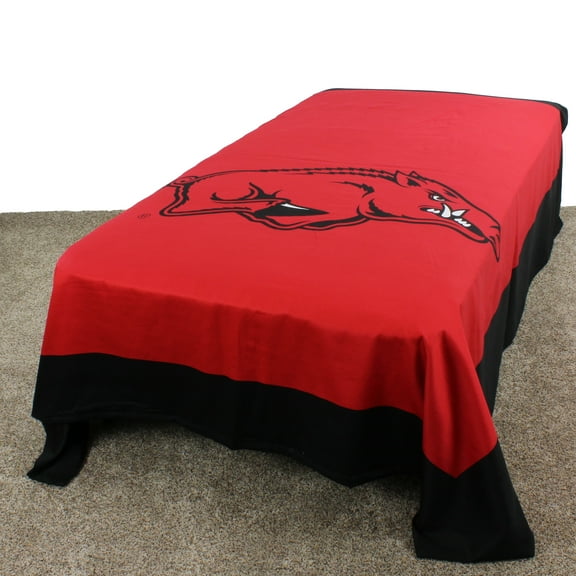 Arkansas Razorbacks Duvet Cover / Summer Blanket, 2 Sided Reversible, 100% Cotton, 80" x 90", Full