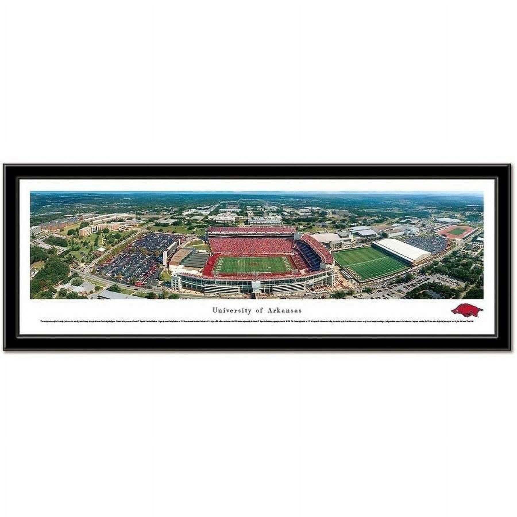 Arkansas Razorbacks Framed Stadium Print