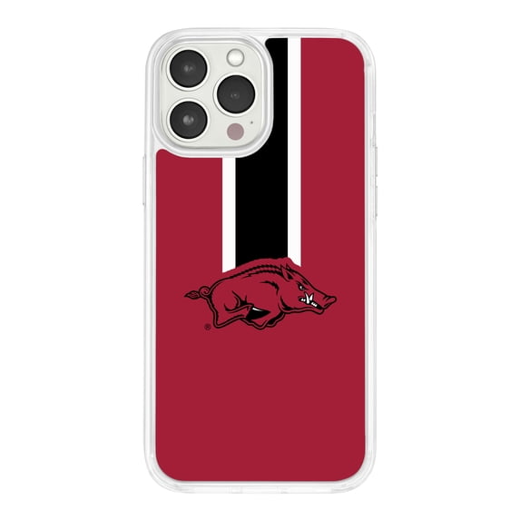 Arkansas Razorbacks HD Phone Case Compatible with Apple iPhone 15 Plus (Stripe) by Affinity Bands