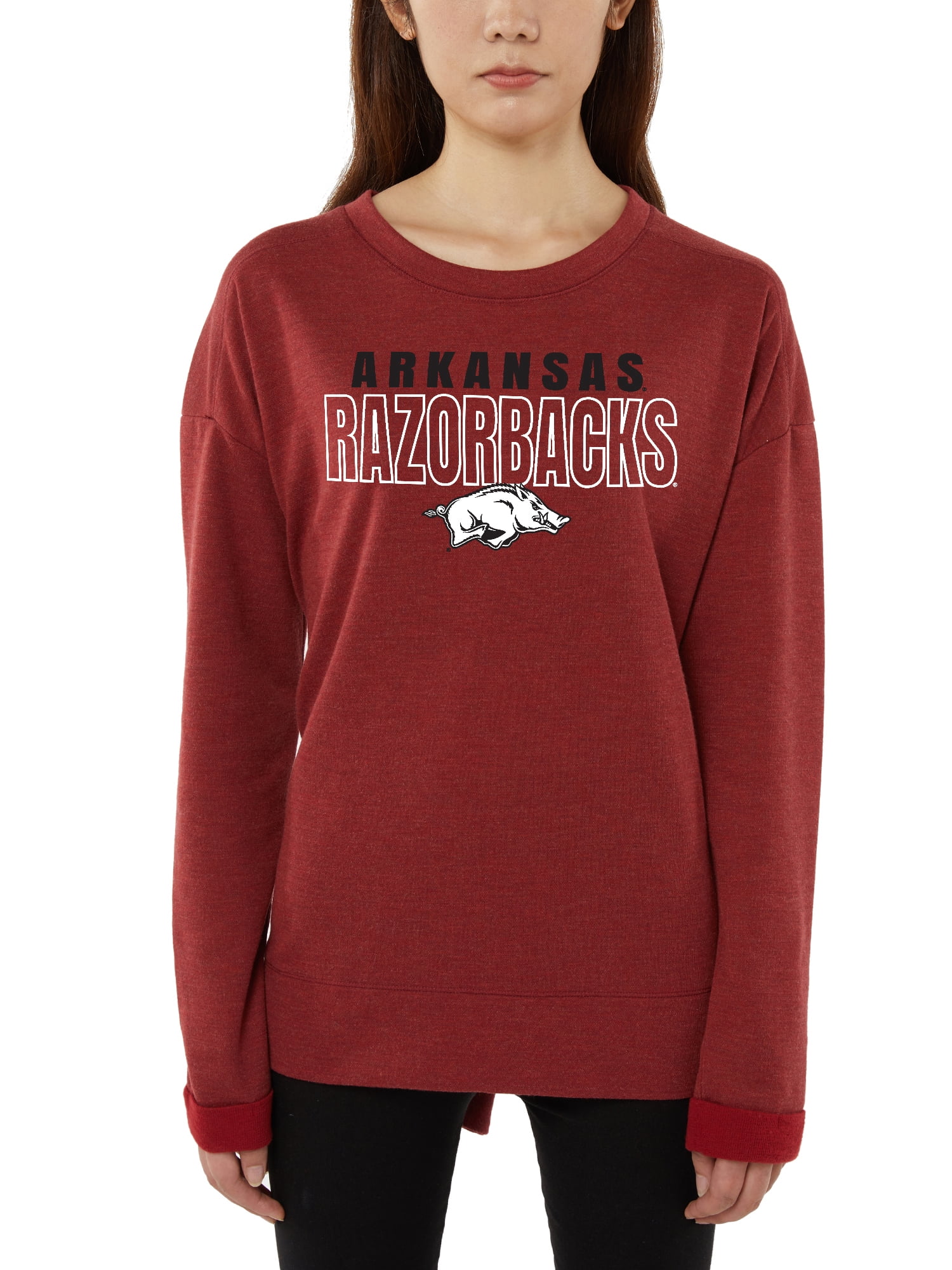 Ladies Razorback Arkansas Razorbacks Ladies LS Top - Walmart.com