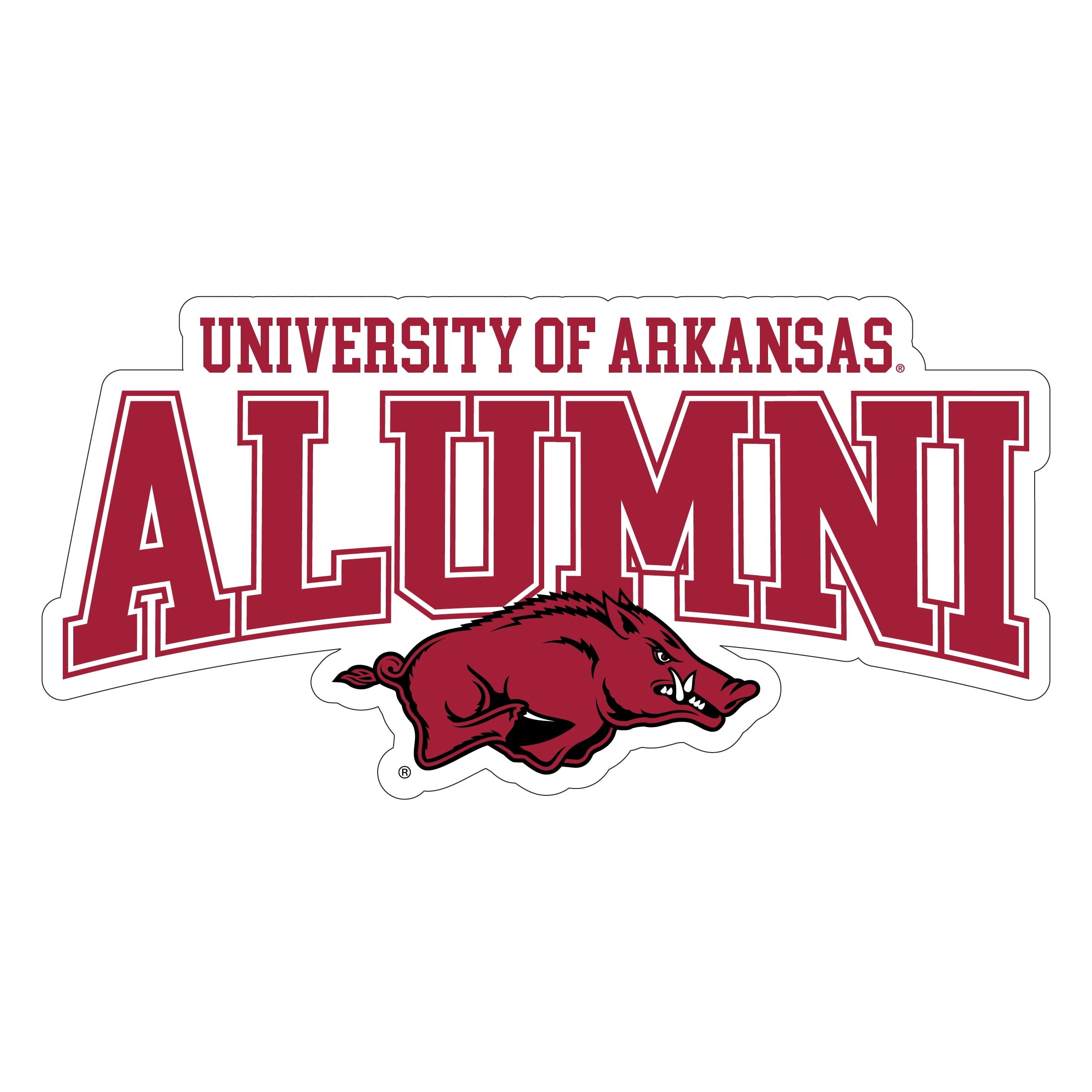 Arkansas Razorbacks Laser Cut Alumni Vinyl Sticker - Officially ...