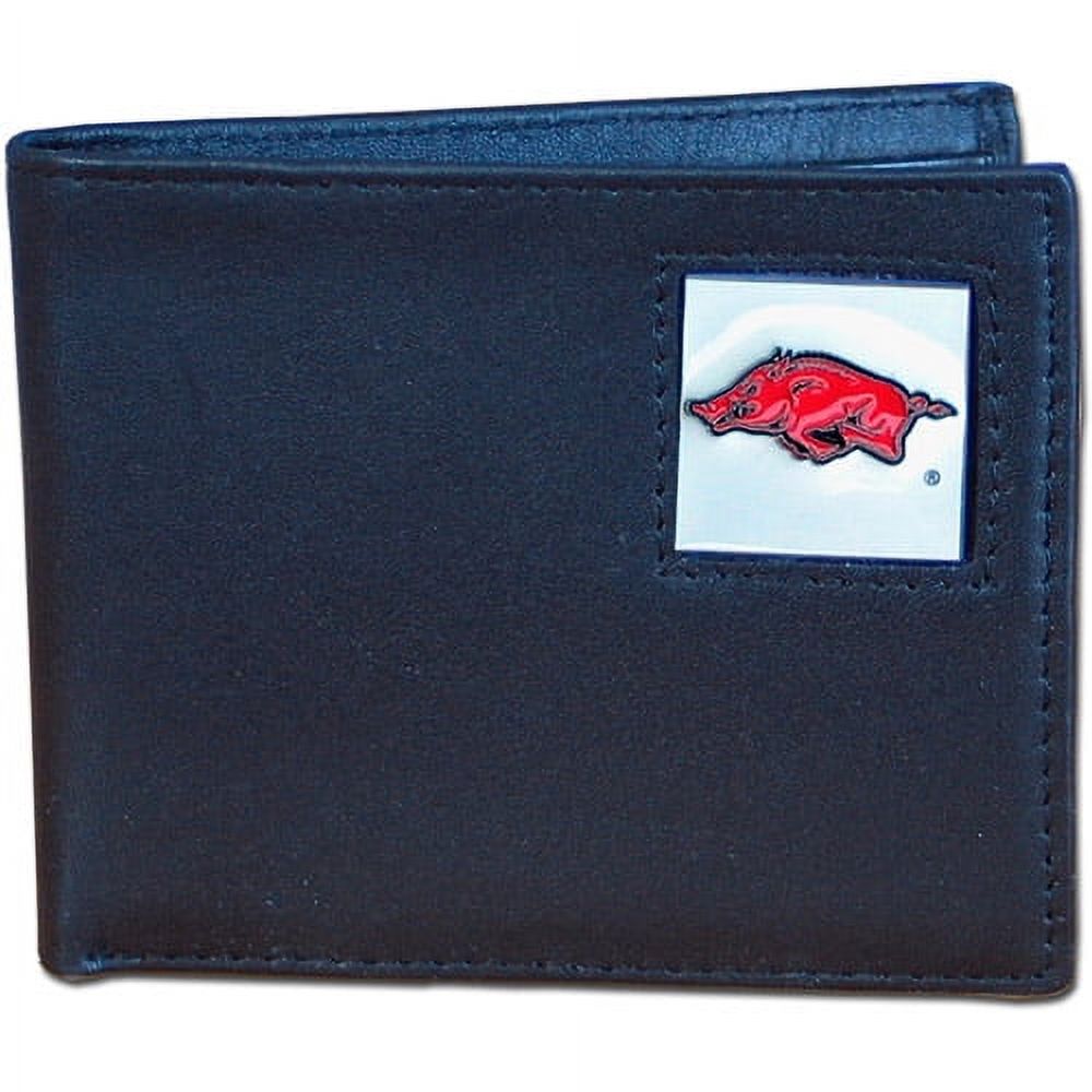 Arkansas Razorbacks Leather Bi-fold Wallet Packaged in Gift Box - image 1 of 2
