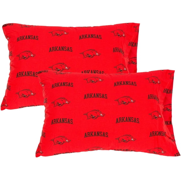 Arkansas Razorbacks Pillowcase Pair, King, 20" x 40" (2 King Pillowcases)