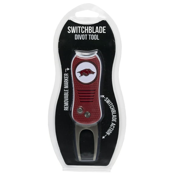Arkansas Razorbacks Switchblade Divot Tool with Ball Marker