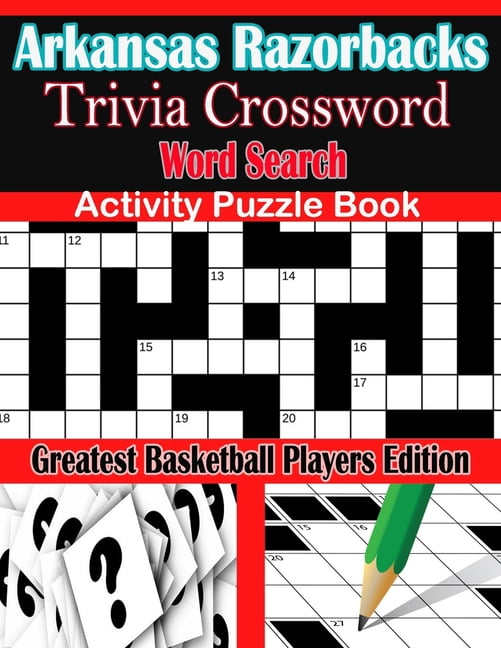 Arkansas Razorbacks Trivia Crossword Word Search Activity Puzzle Book