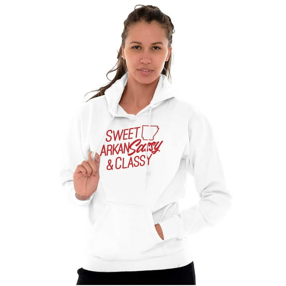 Arkansas Sassy Cute Local Arkie Girl Hoodie Sweatshirt Women Brisco Brands X