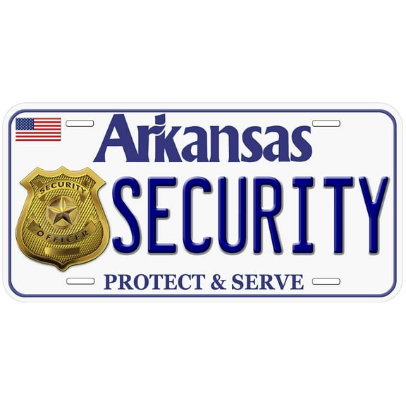 Arkansas Security Novelty Car Auto License Plate