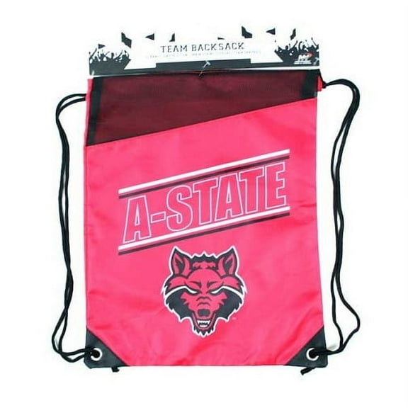 Arkansas State Red Wolves NCAA Cinch Back Sack Drawstring Bag