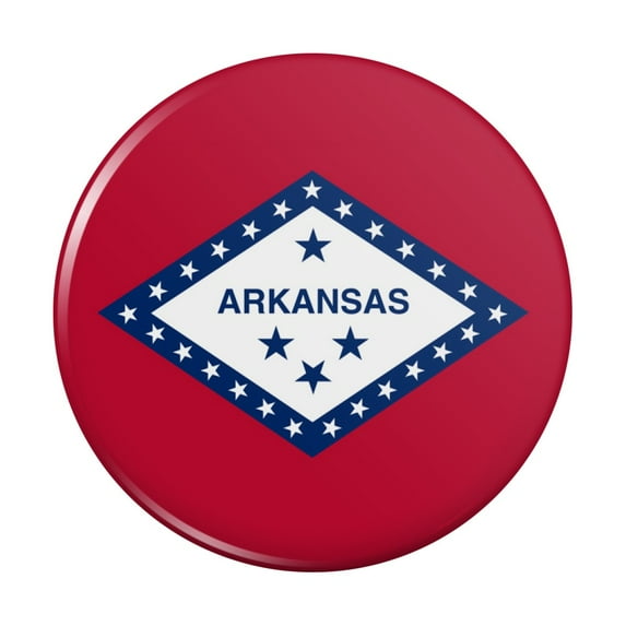 Arkansas State Flag Kitchen Refrigerator Locker Button Magnet