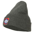 thumbnail image 1 of Arkansas State Flag Map Embroidered Long Beanie - Dk Grey OSFM, 1 of 5