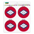 thumbnail image 1 of Arkansas State Flag Refrigerator Fridge Locker Vinyl Circle Magnet Set, 1 of 3