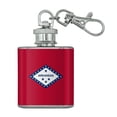thumbnail image 1 of Arkansas State Flag Stainless Steel 1oz Mini Flask Key Chain, 1 of 3