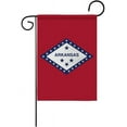 thumbnail image 1 of Arkansas State Garden Flags 12.5 * 18 Inches Double Sided Vivid Color and Fade Proof Small Indiana Yard Flags for Indoor and Outdoor Decorations (Arkansas), 1 of 6