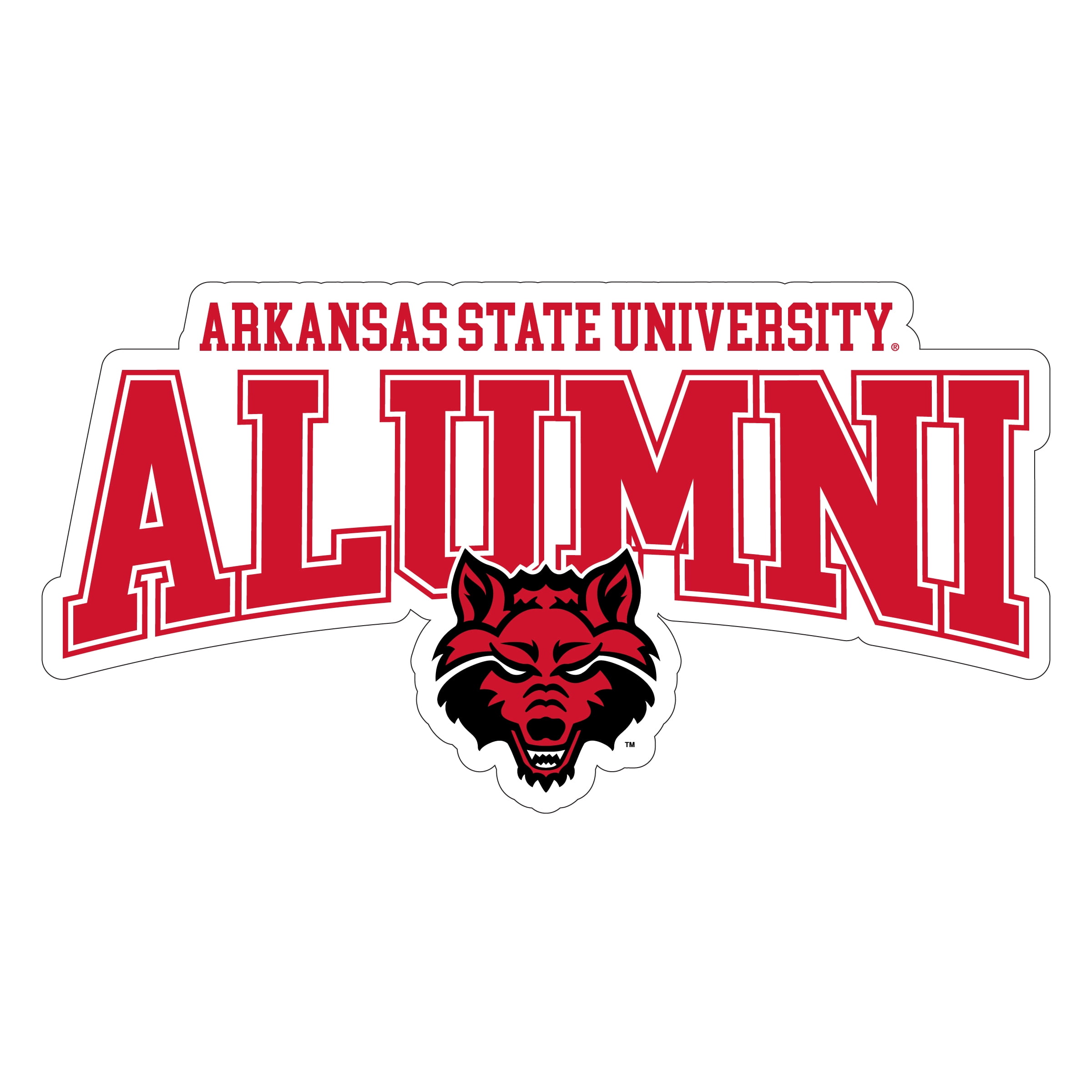 Arkansas State Laser Cut Alumni Vinyl Sticker - Officially Licensed (6 ...