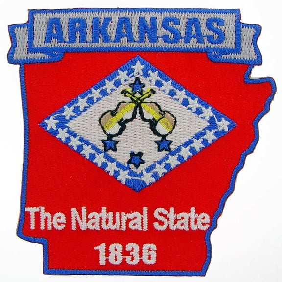 Eagle Emblems PM6704 Patch - Arkansas - 3.13 in.