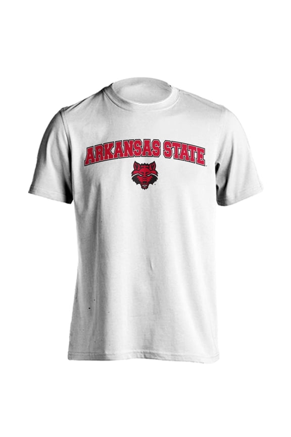 Arkansas State Red Wolves Classic Arch with Mascot Short Sleeve T-Shirt