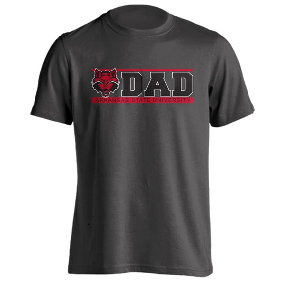 Arkansas State Red Wolves Dad Proud Parent Short Sleeve T-Shirt