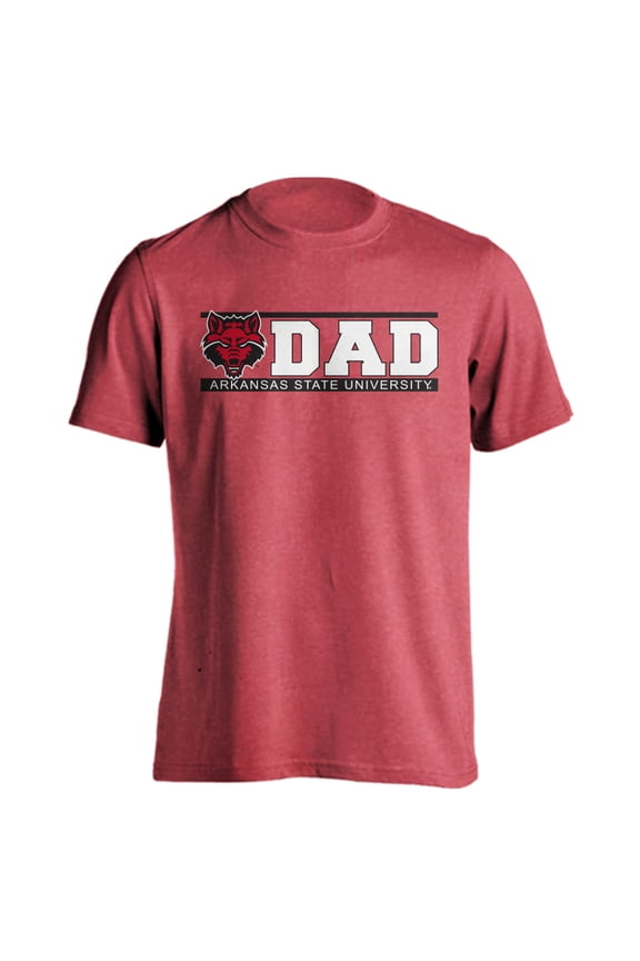 Arkansas State Red Wolves Dad Proud Parent Short Sleeve T-Shirt
