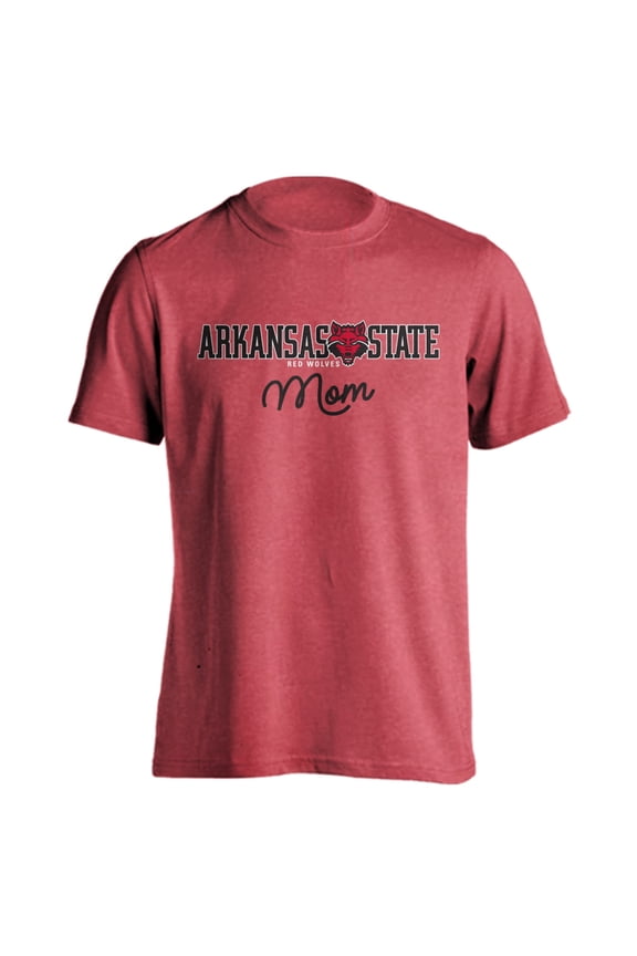 Arkansas State Red Wolves Mom Proud Parent Short Sleeve T-Shirt
