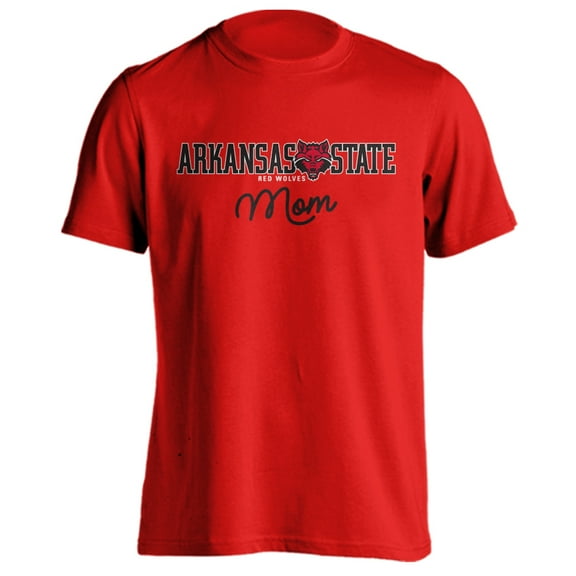 Arkansas State Red Wolves Mom Proud Parent Short Sleeve T-Shirt