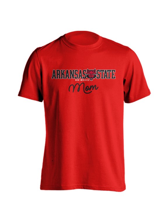 Arkansas State Red Wolves Mom Proud Parent Short Sleeve T-Shirt