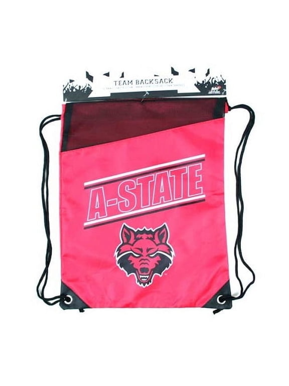Arkansas State Red Wolves NCAA Cinch Back Sack Drawstring Bag